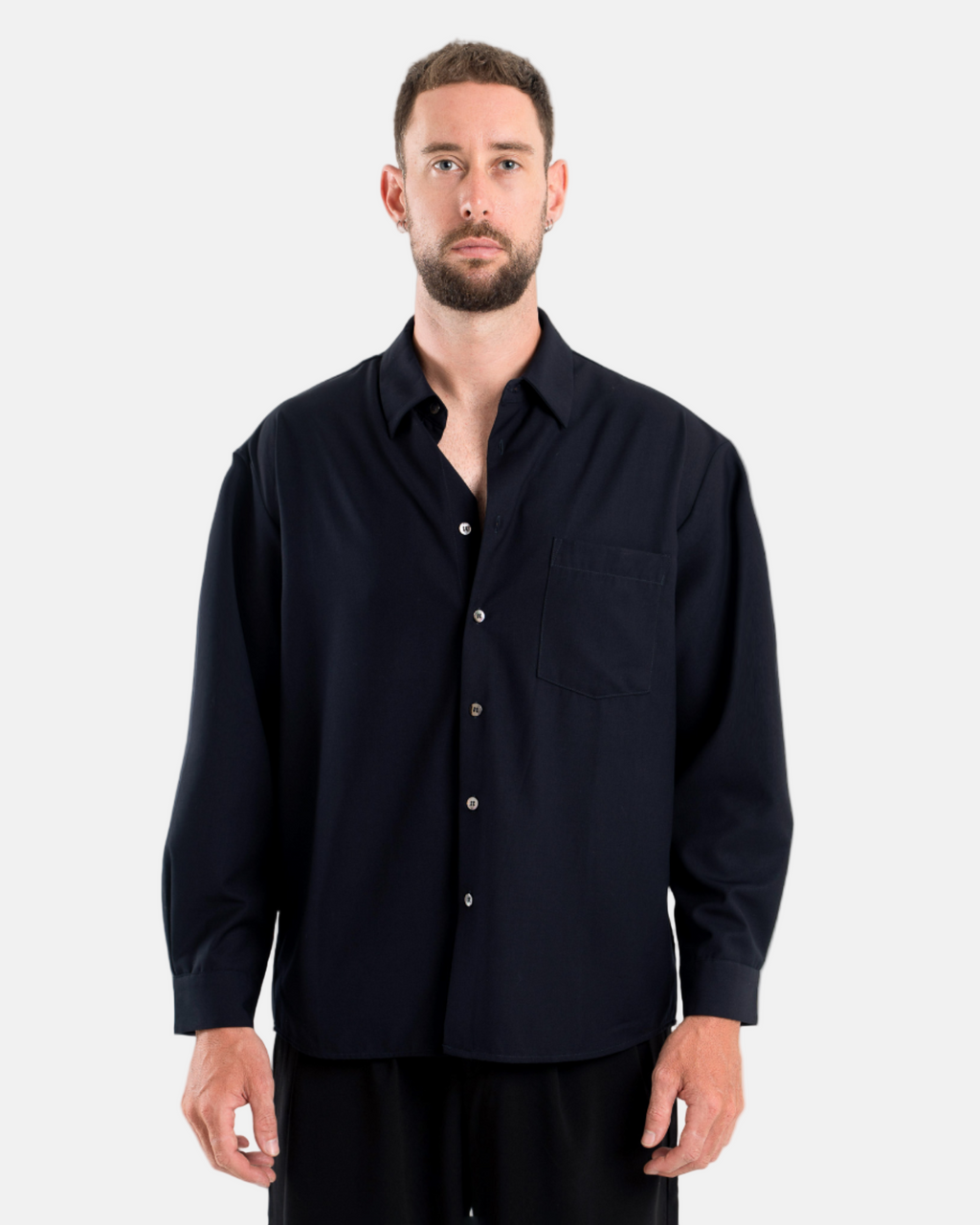 Midnight blue button up