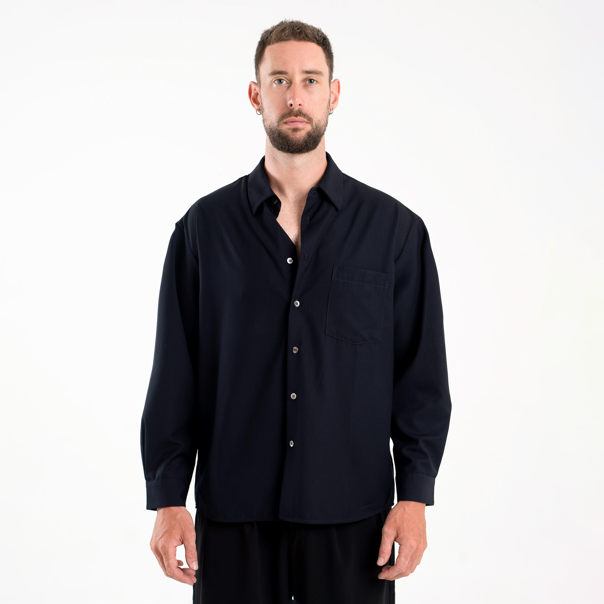 Midnight blue button up