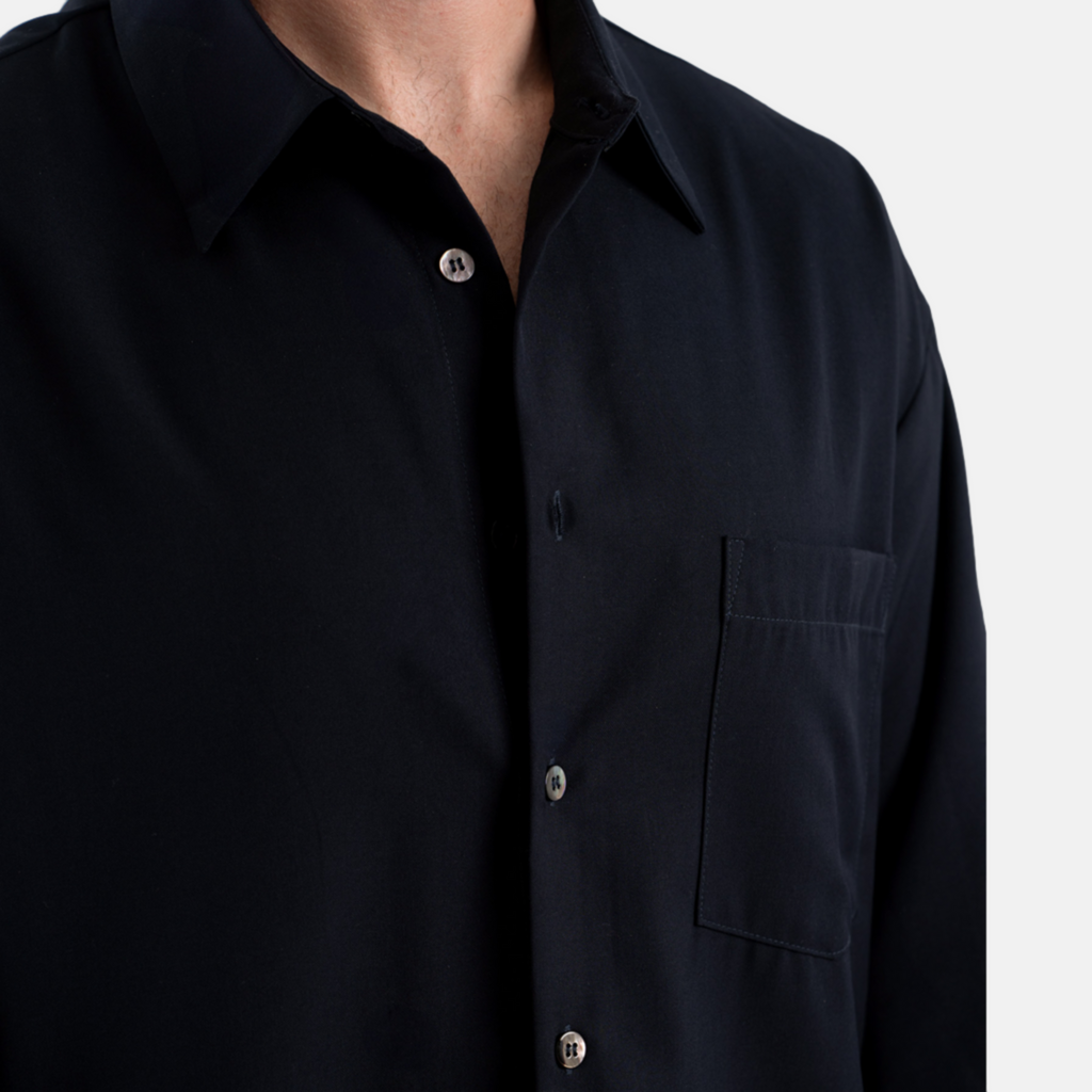 Midnight blue button up